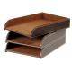Popular Crafts Leather Document Tray