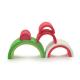 Rainbow Nesting Blocks Watermelon ODM Stackable Toys For 1 Year Old