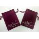 ISO9000 OEM Jewelry Drawstring Pouch Mini Small Velvet Embroidery LOGO SGS