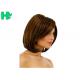Short Synthetic Heat Resistant Hair Extensions Hairline Bleached Knots