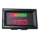 battery gauge dual LED line Digital Battery Discharge Indicator for electric LSV NSV golf carts 12V up to 200V