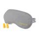Disposable Common Sleeping Blindfold Eyemask Gray TC Fabric With Earplugs For Tour