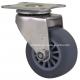 S2642-73 1.5 Stainless Steel Plate Swivel TPE Caster for Durable and Stable Movement