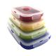 Best Selling Good Quality Professional big Multi Color Lunchboxes Food Container Silicone Foldable Lunch Box for Office use