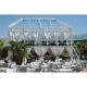 White Aluminum Spigot Truss 50×3 mm For Seaside Holiday Restaurant