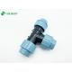 Female Connection PP Compression Pipe Fitting 90 Tee Plastic Connector with Material