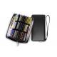 Anti-theft brush multi-position card bag male bank card set credit card holder large capacity long wallet for men