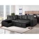 Wholesales living room sofa Air leather fabric L shape functional sofa furniture modern design cheap price sofa bed