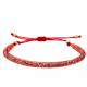 Colorful Cord Weaving Faceted Gemstone Handmade Beads Bracelets