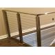 Solid Structure SS Wire Balustrade , Horizontal Cable Railing Systems 1000-1200mm Height
