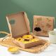 Eco Friendly Kraft Paper Fold Food Packaging Boxes for Bakery Boxes Cookie Box Designs