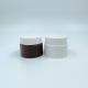 Single Wall Round Flat 100ml Plastic Cream Containers For Cosmetic Packaging