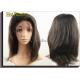 Hand Tied Straight Virgin Human Hair Full Lace Wigs Short Hair Natural Color
