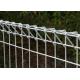 hot dipped galvanized BRC welded mesh panel fencing, roll top fence, decorative public park fence