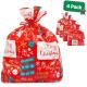 Large Colorful Plastic Gift Wrap Bags For Christmas Decoration OEM / ODM Support
