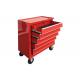 24 5 Drawer red toolbox on wheels Spcc Cold Steel Tool Storage With EVA Mat