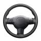 Stitching Customized Black Auto Steering Wheel Wrap For Toyota Caldina 2002 2003 2004 2005 2006 2007 RAV4 2004 2005