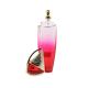 Cylinder Embossed Refillable Glass Perfume Bottle Suitable For Personal Care