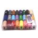 24 Colors a Box Crochet Thread Cotton Yarn 40S/2 Cotton Sewing Thread for Hand Sewing
