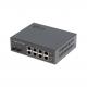 10/100/1000M 8 Ports RJ45 Fiber Optic Hub Switch Box With POE Indoor Use