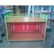 Steel Supermarket Clothes Promotion Cart / Hand Push Exihibition Display Table