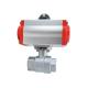 Water Media 2PC Pneumatic Ball Valve PN1.0-32.0MPa SS304/316/Wcb Investment Casting