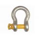 Bow Shackle With High Strength Forged Carbon Steel Die Forging 2 Ton - 120 Ton