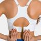 Adjustable Strap Round Neck Womens Sports Bra Quick Dry Nylon Fitness Crop Top