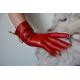 Lady's fashion skin tight custom made leather gloves