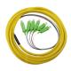 6F Fanout Single Mode Fiber Pigtails , High Performance SM Sc Apc Pigtail