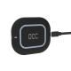 Small Black 10w Wireless Charger , OCC 1.67A Fast Wireless Charging Pad