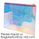 Holographic Zipper Makeup Pouch PVC Glitter Cosmetic Bag,OEM Cosmetic Pouch Plastic EVA/ PEVA Zip Lock Bag, bagease