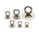 Nickel Coated Neodymium Eyebolt Magnet Round Double Sided Neodymium Magnet