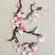 Hot Fix Motif mangnolia  Embroidery Lace Flower for Cheongsam