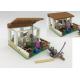 Role Play DIY Building Blocks Educational Toys 162Pcs Mini Farm 4 In 1 Combo Set
