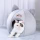 Coral Fleece Pet Bed Cats Sleeping Bag Winter Warm Small Cat Beds
