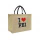 Jute Shopping Bags Printed Reusable Foldable Grocery Tote Bags