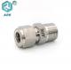 1/8 1/4 3/8 1/2 Stainless Steel 304/316 Male Connector Straight Union