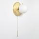 Postmodern minimalist American designer glass round wall lamp (WH-OR-73)