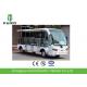 White 14 Passenger Electric Sightseeing Car AC Motor / Electric Tour Bus