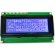 Dot Matrix Transflective LCD Module , 20*4 Character Blue Film Negative Display Module