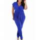 Plus Size for different occasions xxxl Belted club Jumpsuit 2017