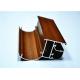 Structural Powder Coating Wood Grain Aluminium Door Frames 6063 / 6005 T5