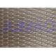 Glass Laminated Architectural Argyle Red Copper Wire Mesh Fabric 2000mm Width