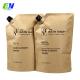 Recyclable Kraft Paper 1 Liter Refill Shampoo Pakcing Stand Up Spout Pouch