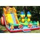 Lovely Inflatable Bug Funcity With Slide, Inflatable Funland For Kids