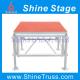 mordern assemble aluminium stage with steps