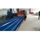 Red Sandwich Panel Roll Forming Machine , 14 Steps Type Roof Tile Roll Forming Machine