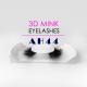 Various Design 3D Mink False Eyelashes Customized Logo Ultra Soft Feeling