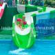 Kids Water Park Playground Fiberglass Water Slide With Tube Hot DIP Galvanizing